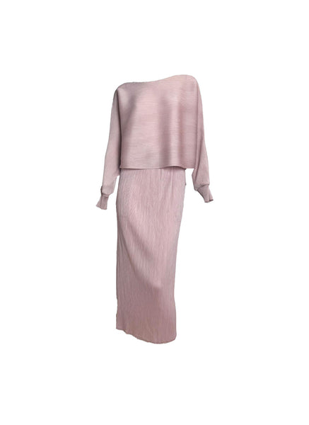 Crop Top & Skirt Pleated Top