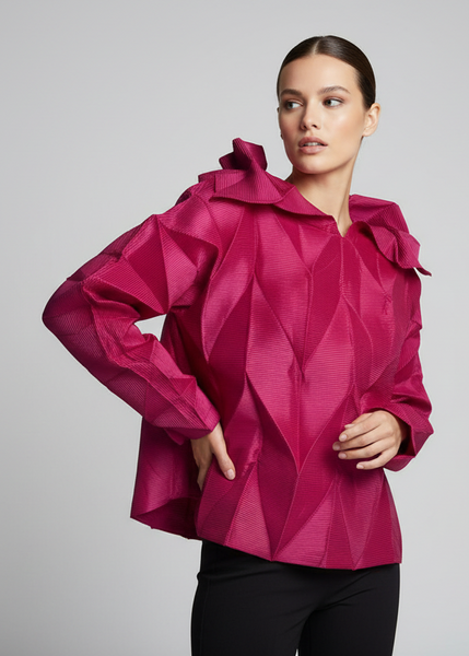 Quilted Pleated Top