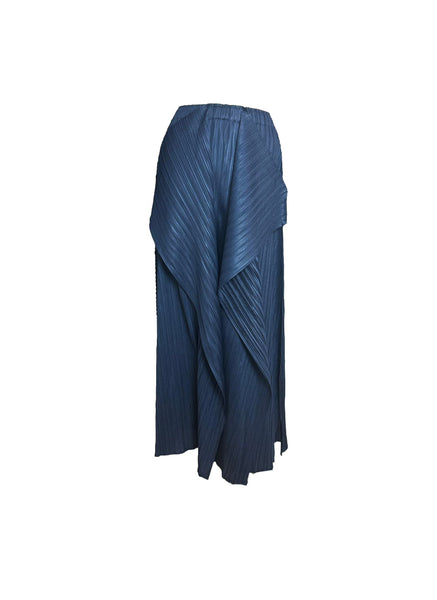 Asymmetric Pleated Pants