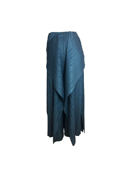 Asymmetrical Pleated Pants