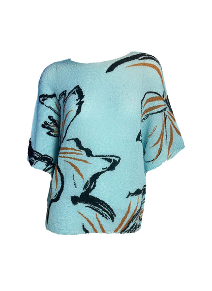 Artistic Floral Creased Top