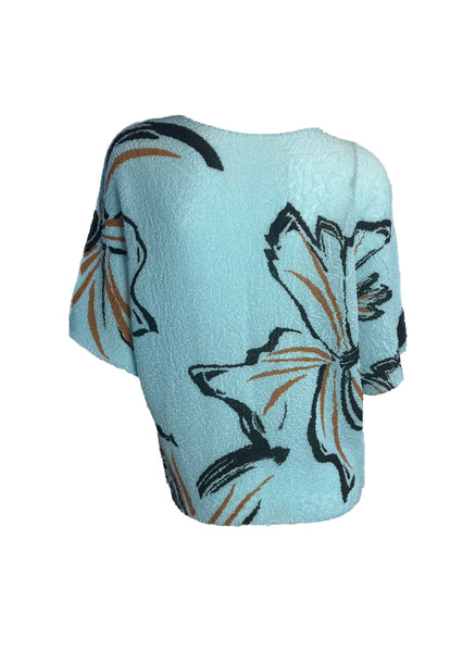 Artistic Floral Creased Top