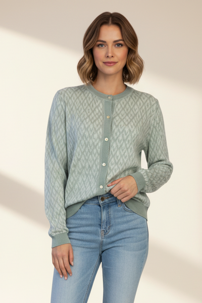 Chevron Pattern Cardigan