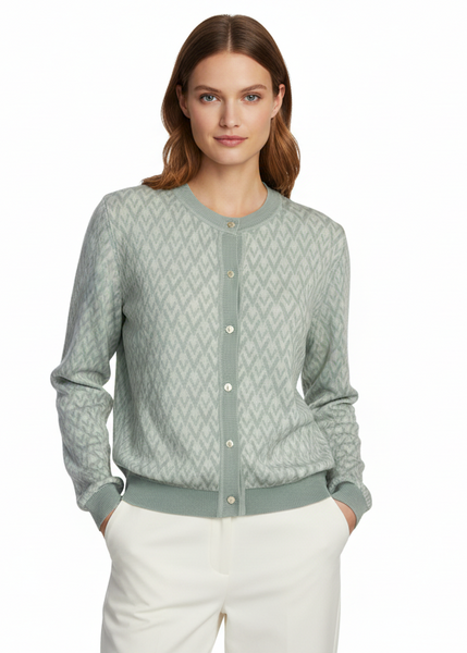 Chevron Pattern Cardigan