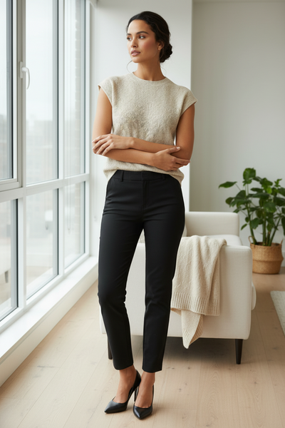 Lace-texture Sheer Top