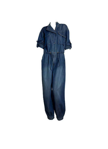 Denim Utility Jumpsuit