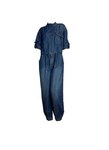 Denim Utility Jumpsuit