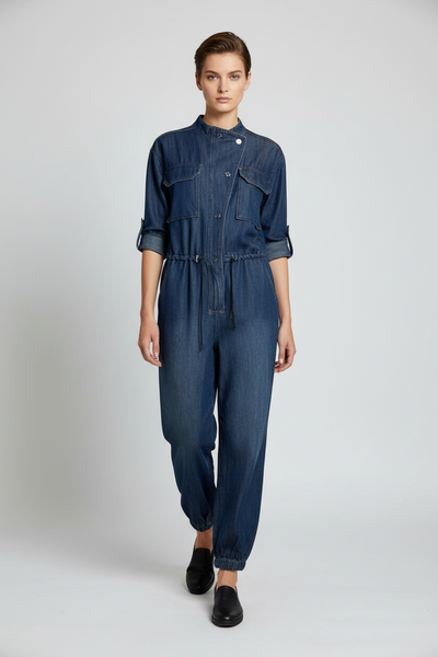 Denim Utility Jumpsuit