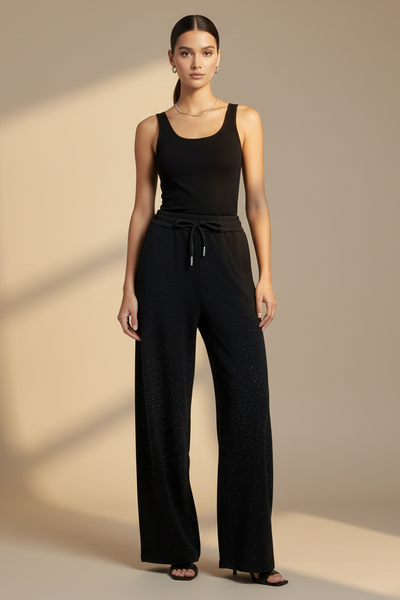 Glitter Stubs Jersey Pants