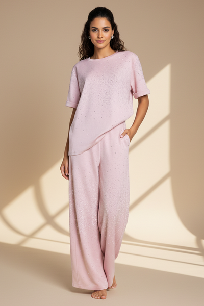 Glitter Stubs Jersey Pants