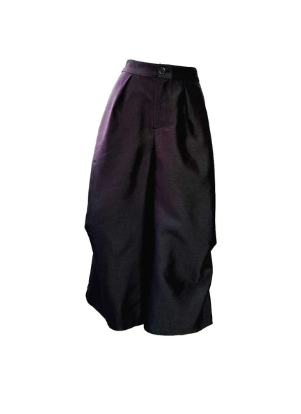 Cropped Satin Culottes