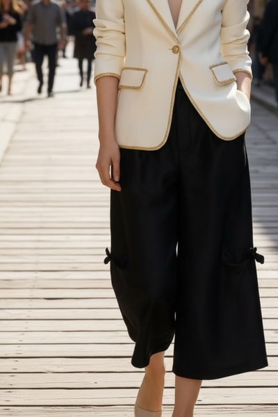 Cropped Satin Culottes