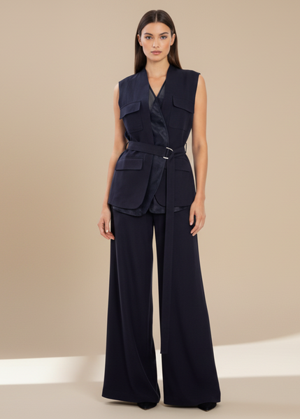 Vest-Style Top & Pants Set