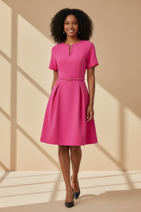 Short Sleeved A-line Dress Ns' Boutiques Short Sleeved A-line Dress Ns' Boutiques