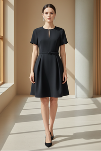 Short Sleeved A-line Dress – Ns' Boutiques
