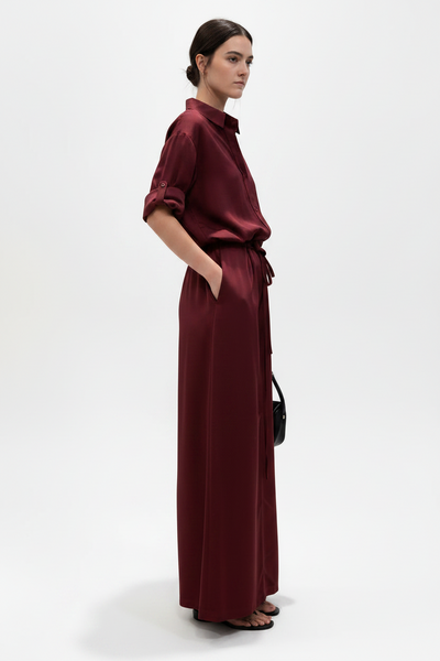 Linen Blouse & Long Skirt Set