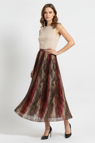 Crinkled Maxi Skirt