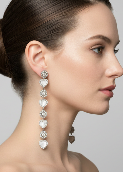 4240013 Multi Heart Shaped Earrings *Last Pair