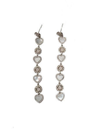 4240013 Multi Heart Shaped Earrings *Last Pair