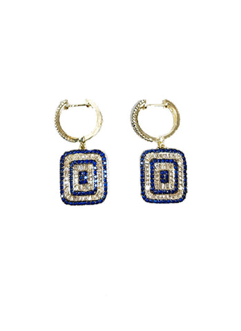 4240014 Gemstone Silver Earrings *Last Pair