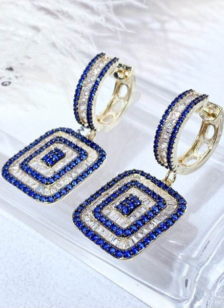 4240014 Gemstone Silver Earrings *Last Pair