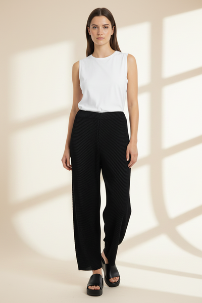 Side Pocket Pleated Pants