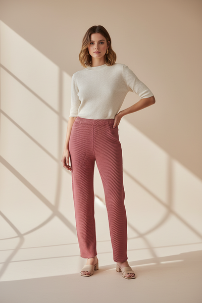 Side Pocket Pleated Pants