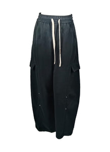 4250002 Tie-Dye Wide-Leg Sweatpants *Black