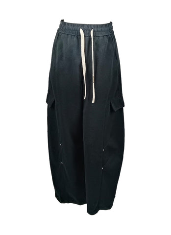 4250002 Tie-Dye Wide-Leg Sweatpants *Black