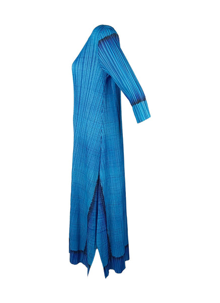 4250006 Tie-Dye Long Sleeve Pleated Dress *Preorder
