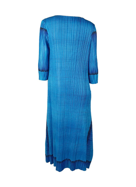 4250006 Tie-Dye Long Sleeve Pleated Dress *Preorder