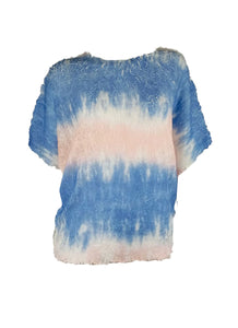 4250015 Gradient Printed Pleats Top *Preorder