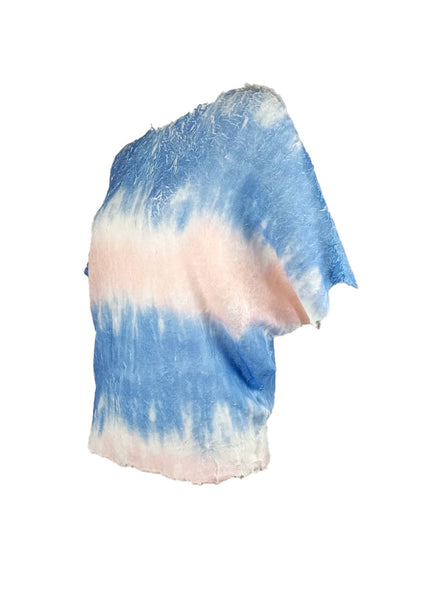 4250015 Gradient Printed Pleats Top *Preorder