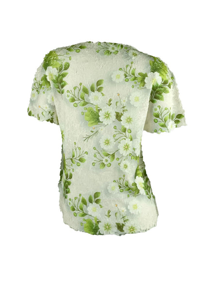 4250016 *Floral Printed Pleats Top *Last Piece