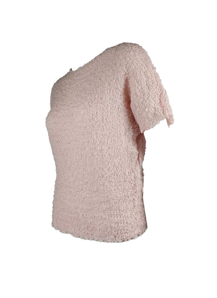 4250017 Short Sleeved Pleated Puff Top *Pink
