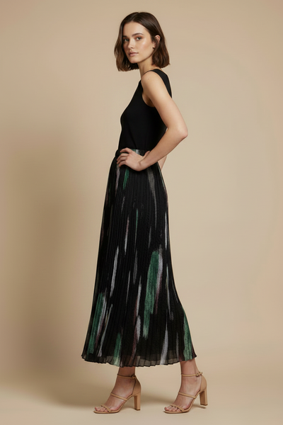 Crinkled Maxi Skirt