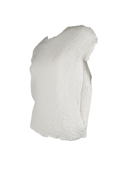 5250010 Puff Cap Sleeve Round Top