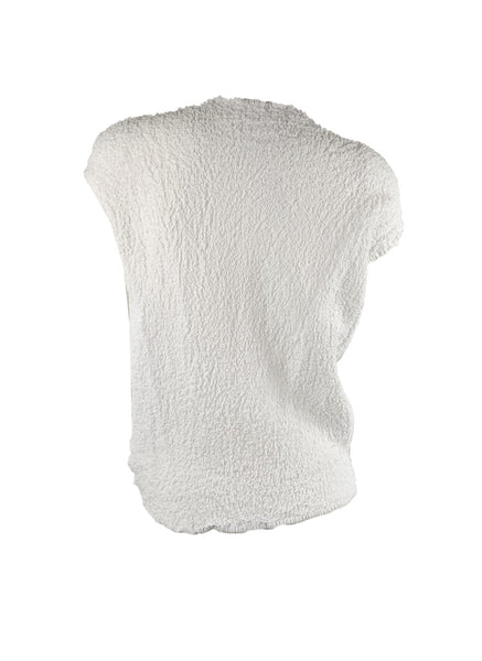 5250010 Puff Cap Sleeve Round Top