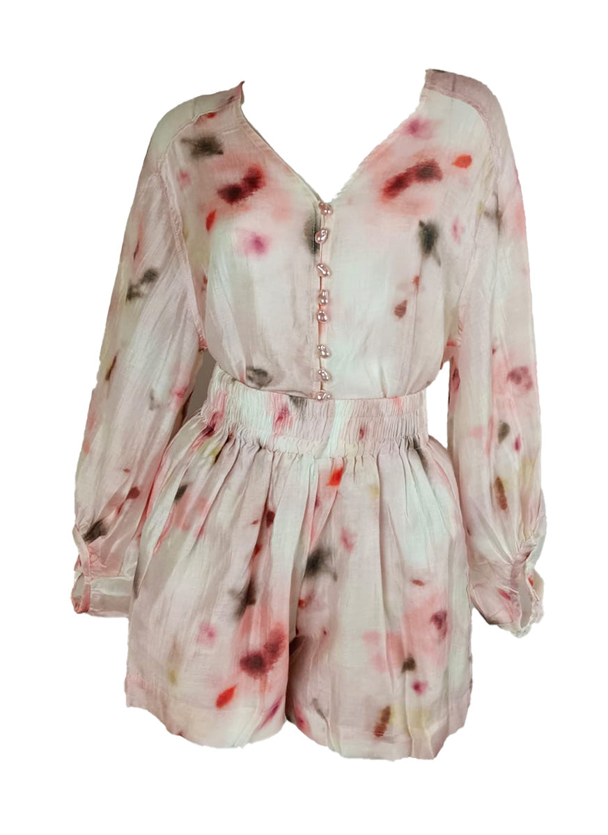 6250011 Smudge Shorts Set
