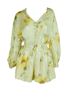 6250011 Smudge Shorts Set *Yellow