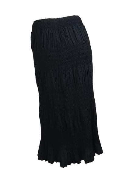 6250014 Shrink Stripe Pleated Skirt