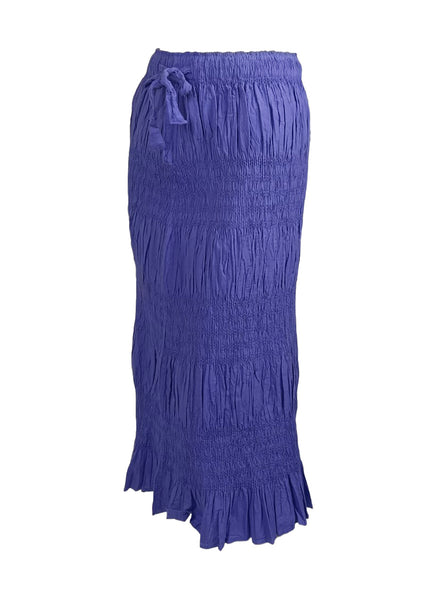 6250014 Shrink Stripe Pleated Skirt