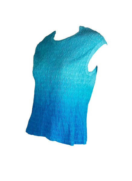 6250015 Gradient Pleated Top