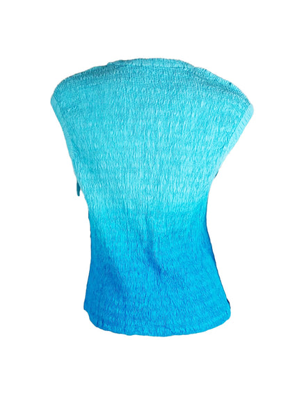 6250015 Gradient Pleated Top