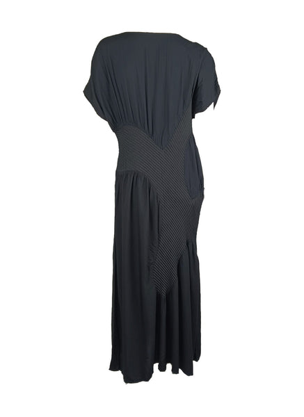 6250017 Loose Pleated Midi Dress