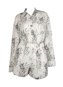6250019 Long Sleeved Pineapple Shirt &Shorts Set