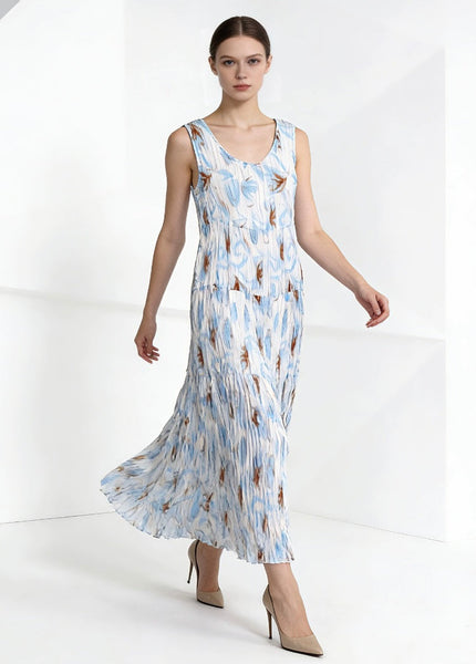 Abstract Print Maxi Dress