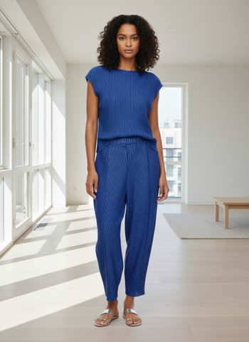 High Waist Loose Pleated Pants