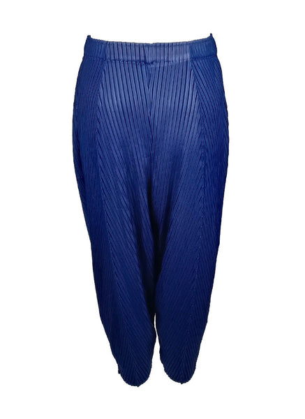 7240024 High Waist Loose Pleated Pants *Navy