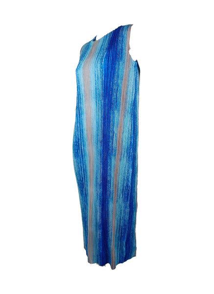 7250001 Striped Sleeveless Dress 01